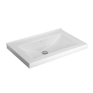 Cuba De Apoio/sobrepor Retangular Com Mesa Branco 700x450mm - Deca