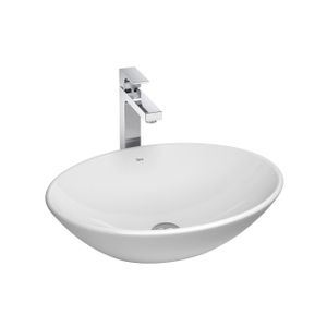 Cuba De Apoio Oval Branco 500x370mm - Deca