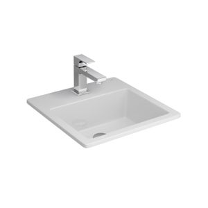 Cuba De Sobrepor Quadrada Com Mesa Branco 410x410mm L.730.17 - Deca