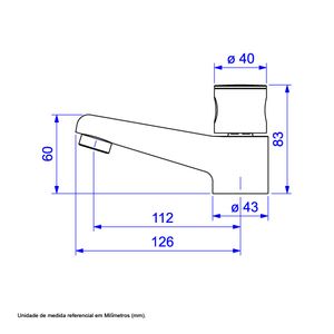 Torneira De Mesa Bica Baixa Para Lavatório - Deca