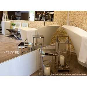 Rodapé Moderna  Branco 100x16mm - Barra 2,40m - Santa Luzia