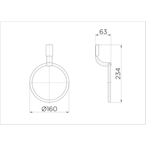 Porta-toalhas Argola Top  Cromado - Docol