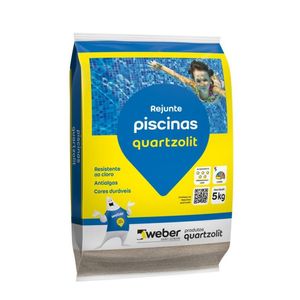 Rejunte Piscinas Cinza Platina 5kg - Quartzolit