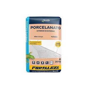 Cimento Colante Porcelanato Interno E Externo Branca 20kg - Fortaleza