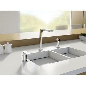 Misturador Monocomando Para Cozinha De Mesa Com Ducha Bistrô Cromado - Docol
