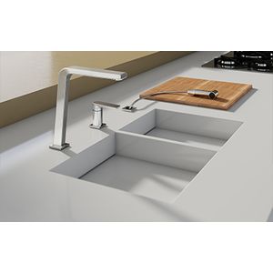 Misturador Monocomando Para Cozinha De Mesa Com Ducha Bistrô Cromado - Docol