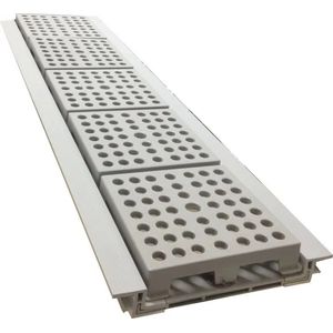 Ralo Fun Line 80cm - Tampa Vazada Pvc Cinza