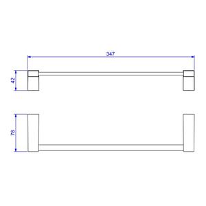Porta Toalha Barra Liv 30cm - Deca