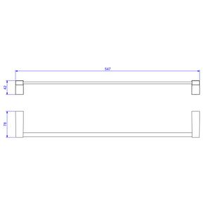 Porta Toalha Barra Liv 50cm - Deca