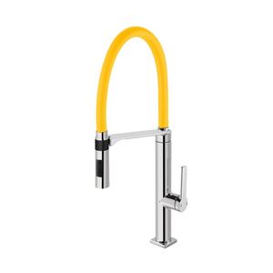 Misturador Monocomando Para Cozinha De Mesa Doc  Amarelo - Docol