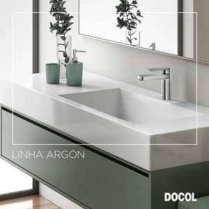 Torneira Para Banheiro Mesa Bica Baixa Argon Cromado - 847306 - Docol