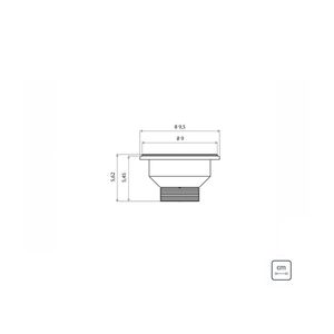 Válvula  Econômica Para Pias Cubas E Tanques 3 1/2 Sem Escape Em Aço Inox E Polipropileno - Tramontina