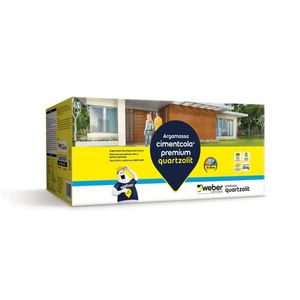 Argamassa Cimentcola Premium Bicomponente Branco 20kg - Quartzolit