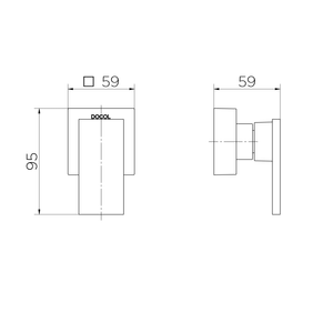 Acabamento Para Registro Docolbase 3/4 New Edge Grafite Escovado - Docol