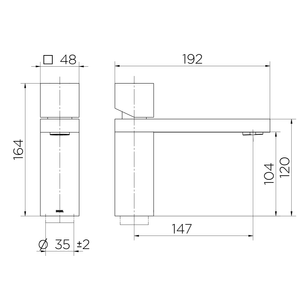 Misturador Monocomando Lavatório De Mesa Minima - Docol