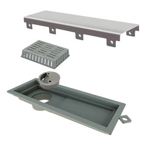 Ralo Linear Tiny Elleve - Pvc 25cm Inox Escovado