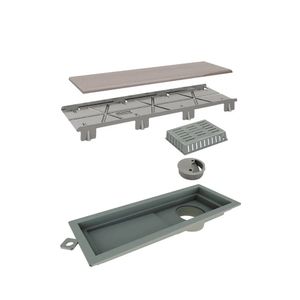 Ralo Linear Tiny Elleve - Pvc 25cm Inox Oculto