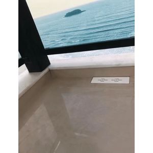 Ralo Linear Novii - Pvc 25cm Branco Vazado