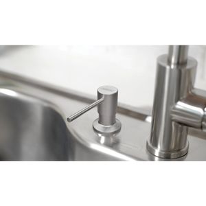 Dosador De Sabão  Em Aço Inox Com Recipiente Plástico 500 Ml - Tramontina