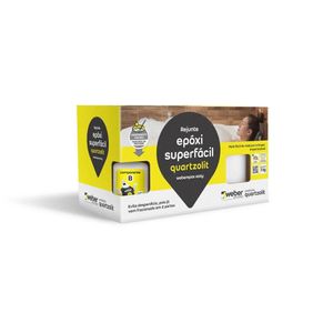 Rejunte Epóxi Superfácil Cinza Platina 1,0kg -  Quartzolit