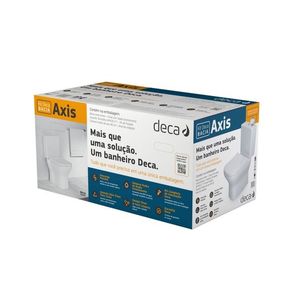 Kit Completo De Bacia Com Caixa Acoplada Axis Branco - Deca