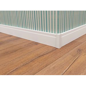 Terminal Poliestireno Canto Externo  Branco 10 Cm - 104x25x25mm - Santa Luzia