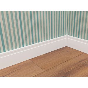 Terminal Poliestireno Canto Interno Branco 15 Cm - 154x28x28mm - Santa Luzia