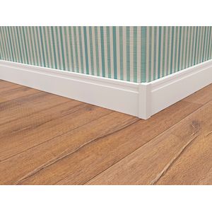 Terminal Poliestireno Canto Externo Branco 15 Cm - 154x25x25mm   - Santa Luzia