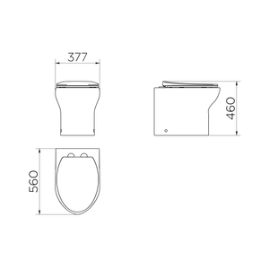 Bacia Convencional Lóggica+ Assento Branco+ Acessórios Fixação Cromado - Docol Louças