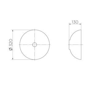 Cuba De Apoio Redonda Branco 360x120mm - Docol Louças