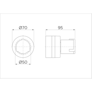 Acabamento Para Registro Reforma (de) 1 1/4 E 1 1/2 Riva Cromado - Docol