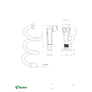 Ducha Higiênica  Soft Dn15/dn20 1/4 Cromada 3019 - Pevilon