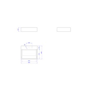 Cuba De Apoio Retangular Com Mesa E Válvula Oculta  Branco 550x450 Mm - Deca