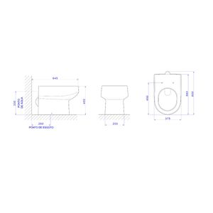 Bacia Convencional Carrara Branco P.60.17 - Deca Louças