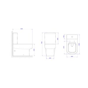 Bacia Para Caixa Acoplada Unic Branco - Deca