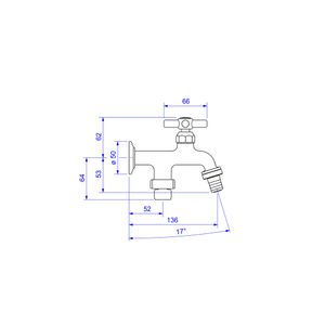 Torneira Para Tanque E Máquina Parede Izy - Deca