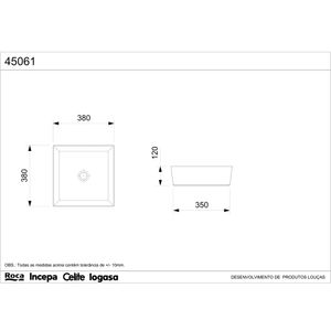 Cuba De Apoio P5 Quadrada 380x380 Platinum Branca - Incepa