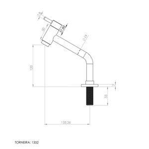 Torneira Lavatório Vernazza Com Arejador Fixo  C28 1352 1/4 - Pevilon