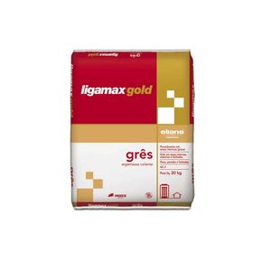 Argamassa Ligamax Gold Gres Interno Para Porcelanato Cinza 20kg - Eliane Argamassas
