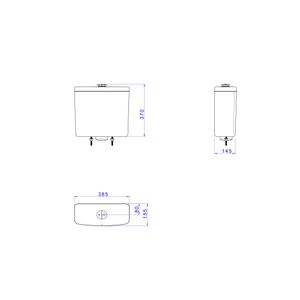 Caixa Acoplada Com Acionamento Duo Branco Pne/pcd - Deca