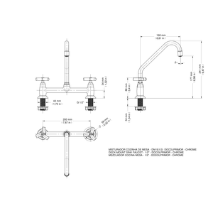 Misturador Para Cozinha 1/2  Mesa Docol Primor  - Docol