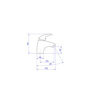 Monocomando Para Banheiro Mesa Smart - 2875.c71 - Deca Metais
