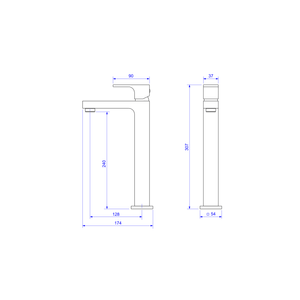 Misturador Monocomando De Mesa Bica Alta Para Lavatório 2885.c90 - Deca
