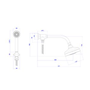 Kit Chuveiro Acqua Plus Cr 1990 C Std Kit - Deca