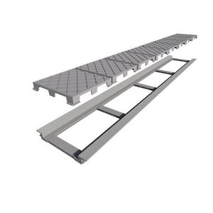 Ralo Linear Acabamento Oculto Infinity Plus Pvc Elleve 130cm - Ralo Linear