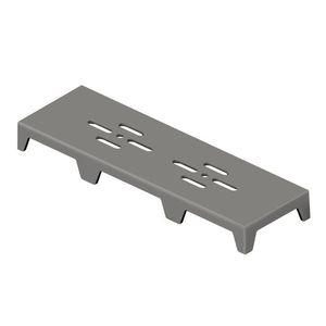 Ralo Linear Novii Sifonado Pvc Acabamento Cinza Vazado 50cm - Ralo Linear