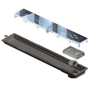 Ralo Linear Novii Sifonado Pvc Acabamento Cromado  Vazado 50cm - Ralo Linear