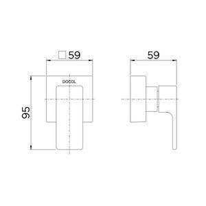 Acabamento Para Registro Docolbase 3/4 Edge Cromado - Docol