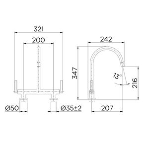 Misturador De Mesa Para Cozinha Novita Cromado - Docol