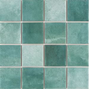 Revestimento Piscina  Noronha Jade Mesh Brilhante Esmaltado Bold  7,5x7,5 - Eliane